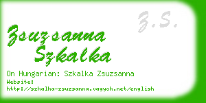 zsuzsanna szkalka business card